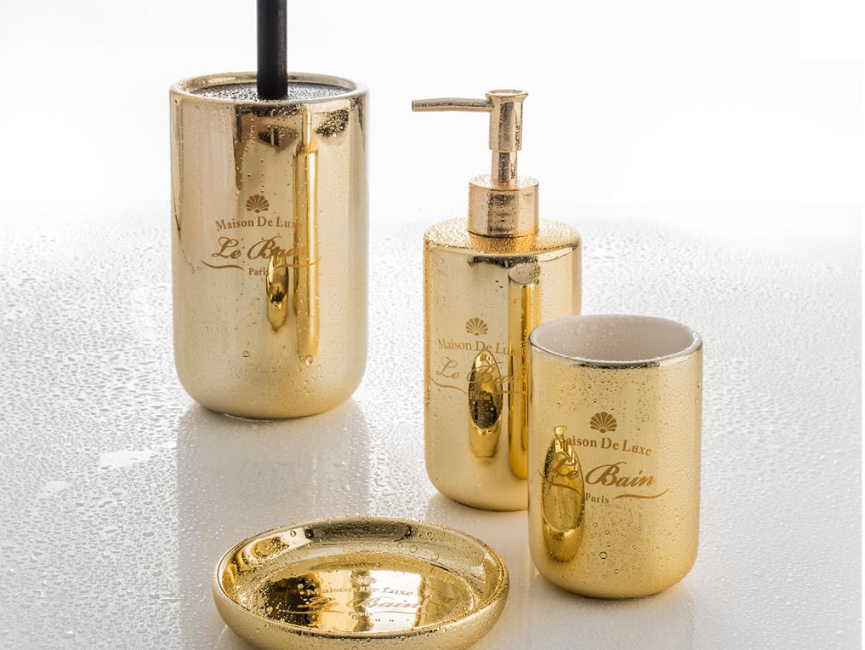 ALCHIMISTA GOLD Accessori d'appoggio in ceramica accessori bagno Cipí