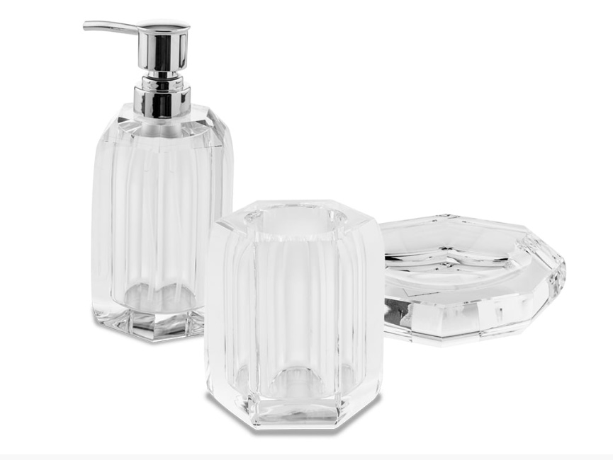 CRYSTAL Accessori d'appoggio in vetro accessori bagno Cipí