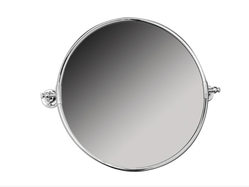 THE CLUB ROUND Specchio rotondo in ottone cromato basculante dotato di due attacchi a parete che ne consentono la regolazione dell'inclinazione COLONY accessori arredo bagno Cipí