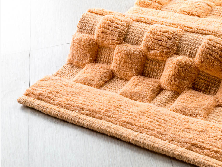 SOFTY PESCA Soffice tappeto da bagno in cotone 100% lavabile a mano o in lavatrice Tappeti accessori arredo bagno Cipí