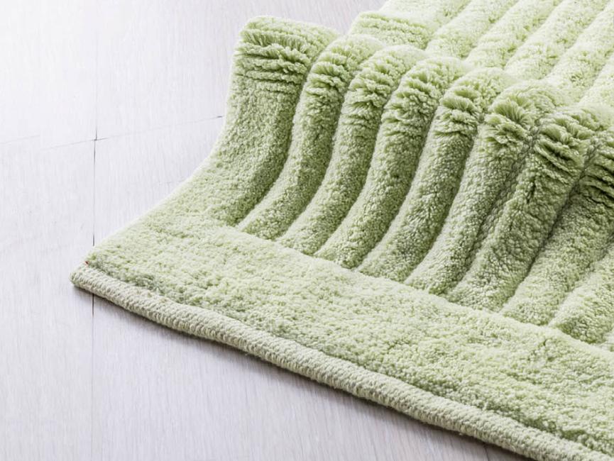 SOFTY VERDE Soffice tappeto da bagno in cotone 100% lavabile a mano o in lavatrice Tappeti accessori arredo bagno Cipí