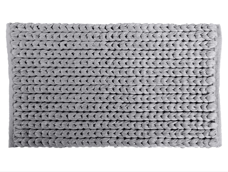 TISSU GG Tappeto bagno in fibra naturale e cotone con intreccio tessuto La superficie garantisce un grande assorbimento. Lavabile a mano o in lavatrice Tappeti accessori arredo bagno Cipí