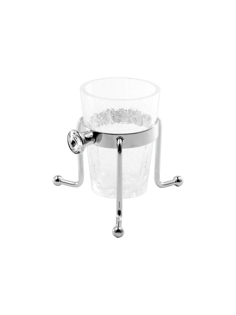 AMBR01 serie BRILLA Porta bicchiere appoggio accessori arredo bagno Gaia