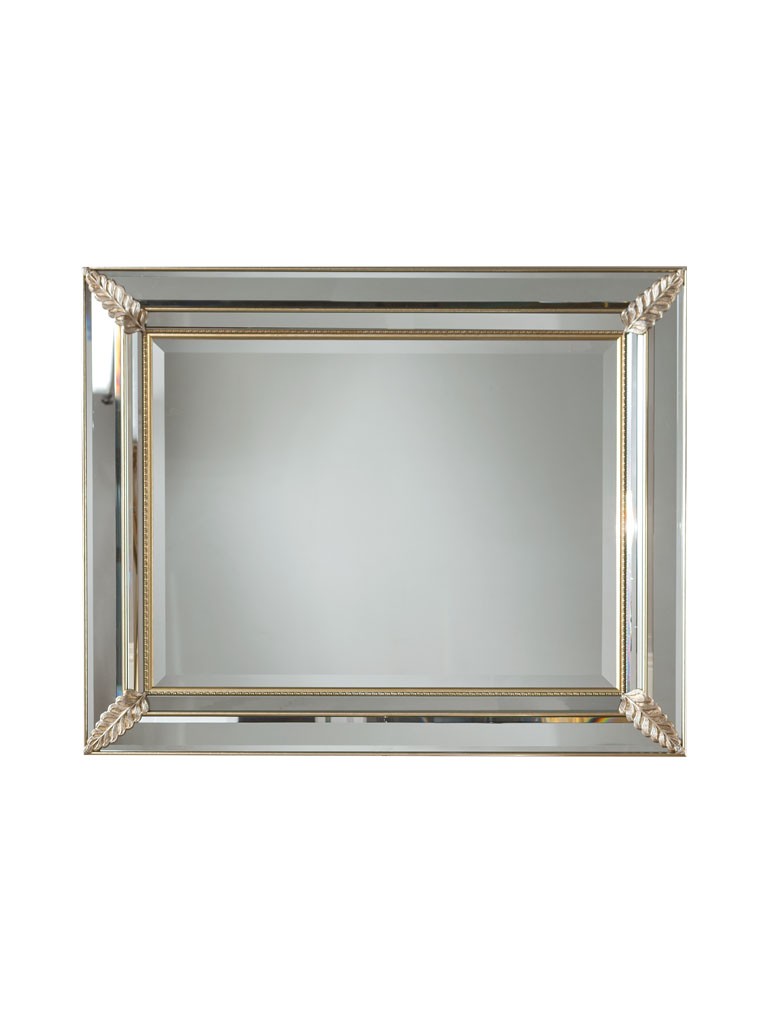 PIGALLE Vetro lavorato con fregi Legno rivestito in specchio bisellato Specchi & Cornici accessori arredo bagno Gaia