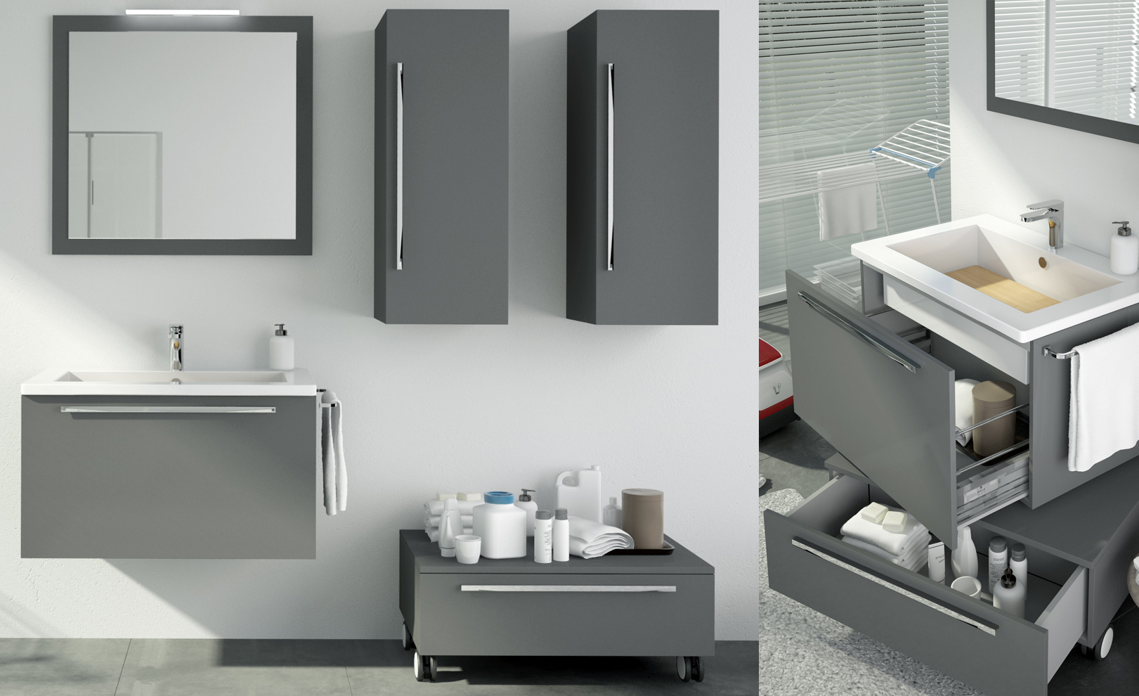 Composizione 02 Serie Nemi Mobili Bagno GranTour