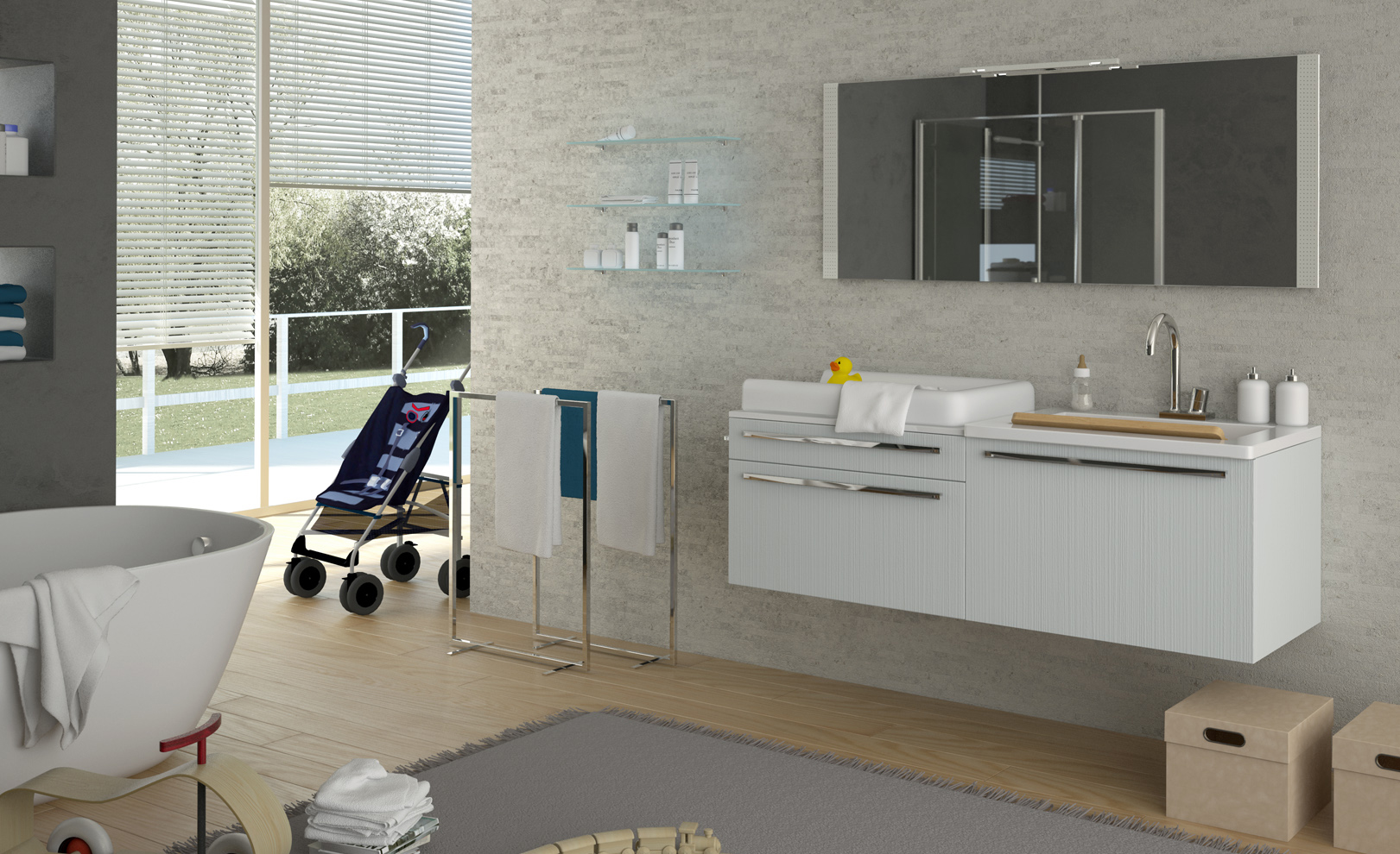 Composizione 03 Serie Nemi Mobili Bagno GranTour