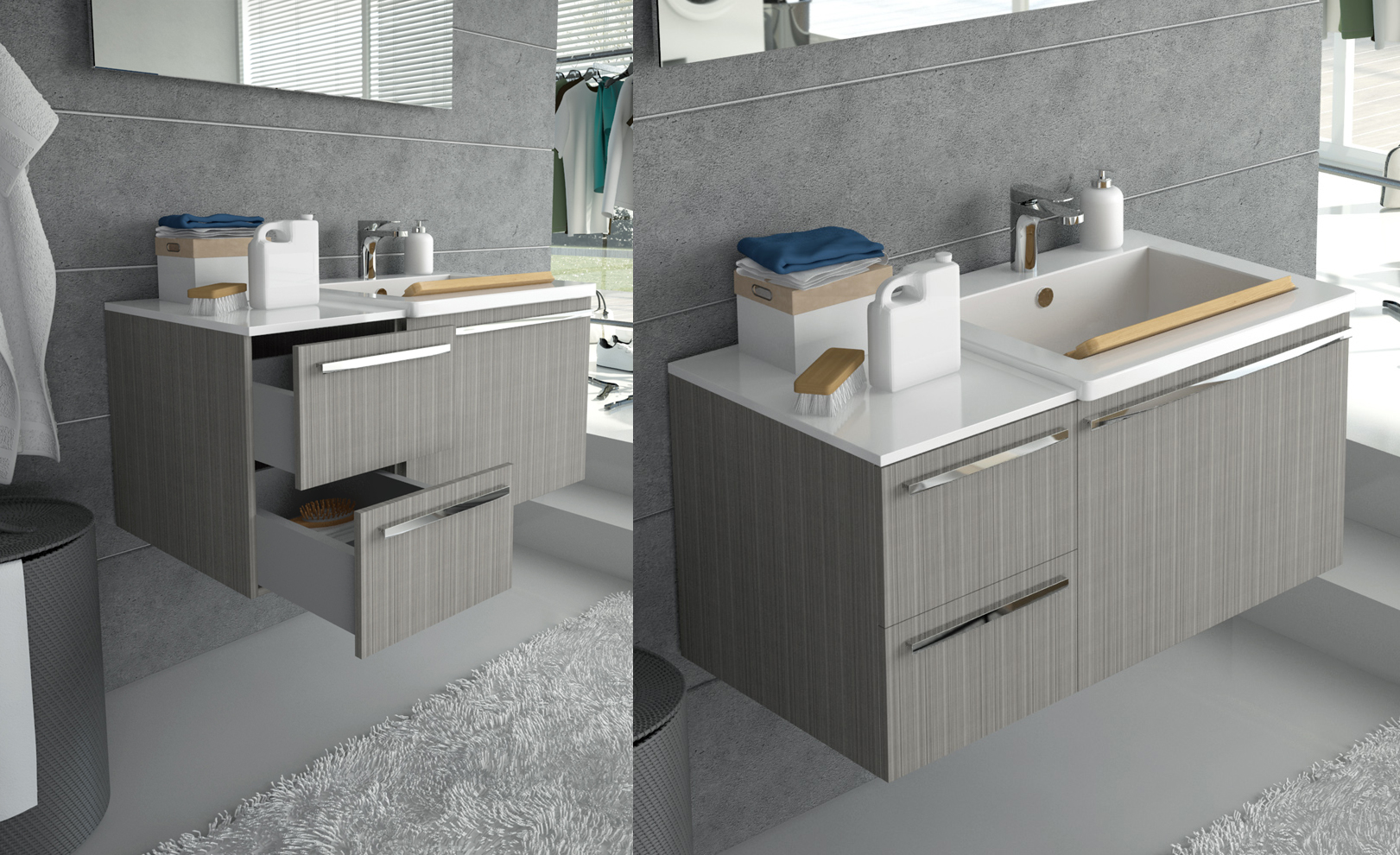 Composizione 04 Serie Nemi Mobili Bagno GranTour