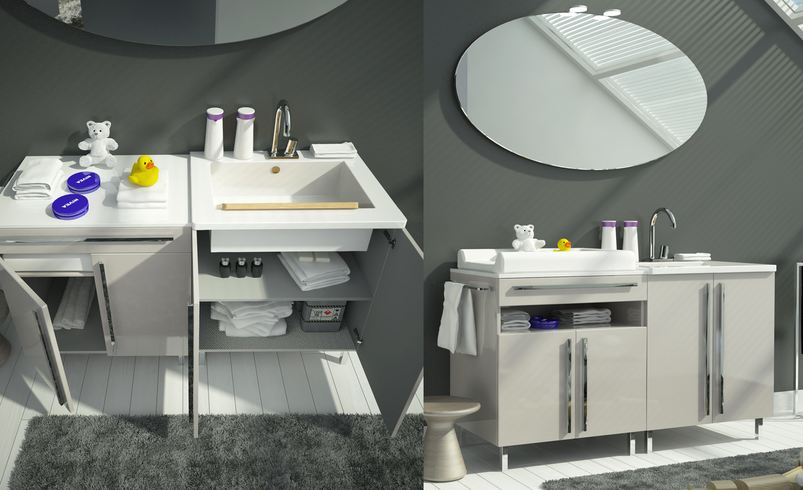 Composizione 08 Serie Nemi Mobili Bagno GranTour