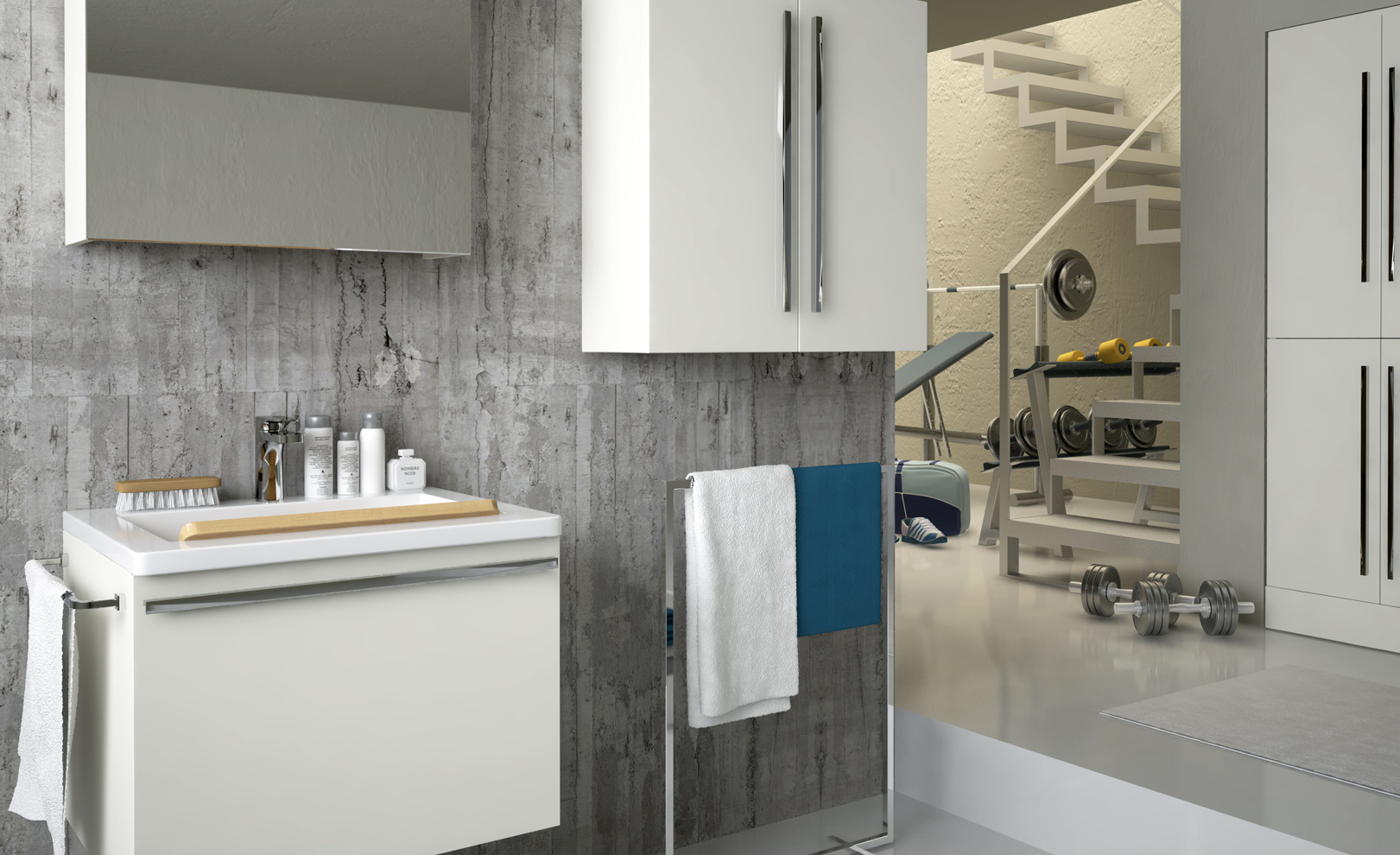 Composizione 09 Serie Nemi Mobili Bagno GranTour