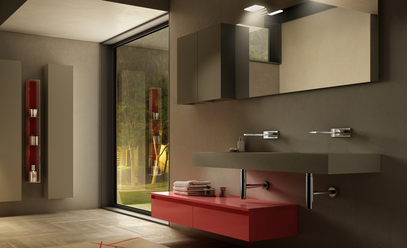 Quarantacinque Serie GranTour Mobili Bagno Linea Completa