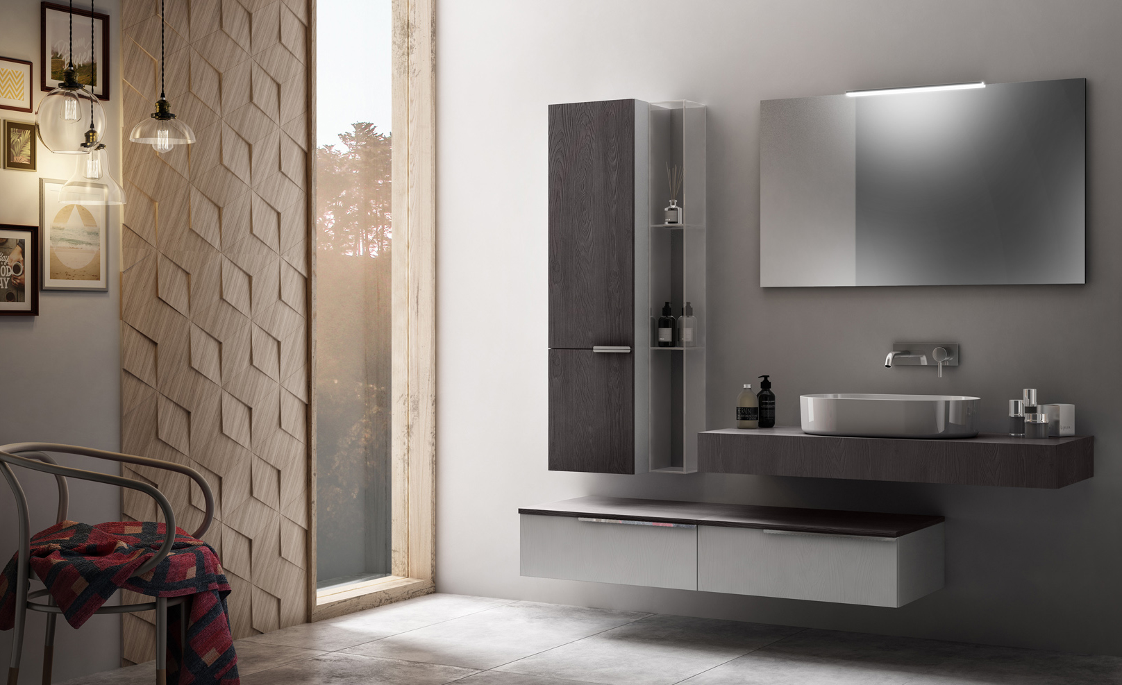 Composizione 06 Serie Sistema Mobili Bagno GranTour