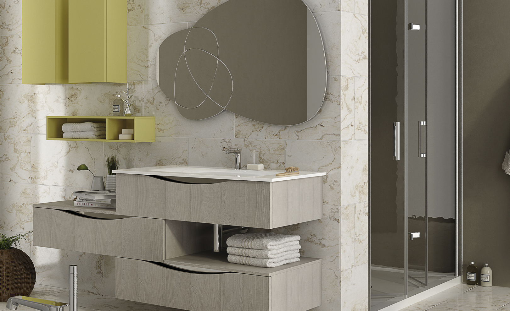 Composizione 10 Serie Time Day Mobili Bagno GranTour