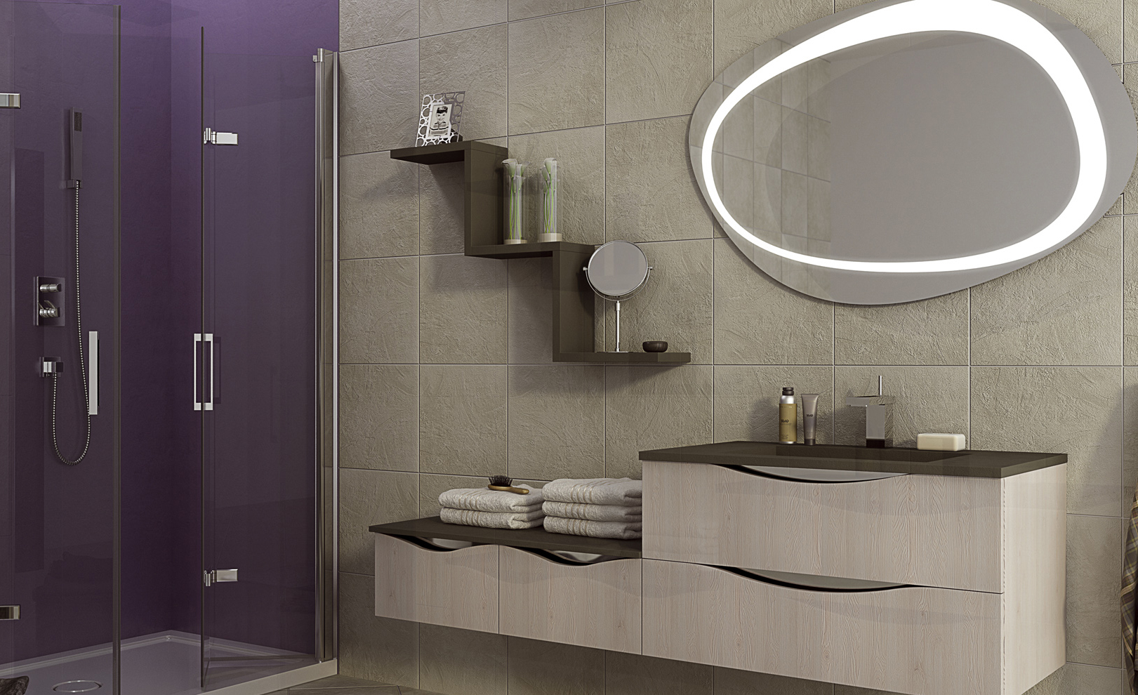 Composizione 12 Serie Time Day Mobili Bagno GranTour