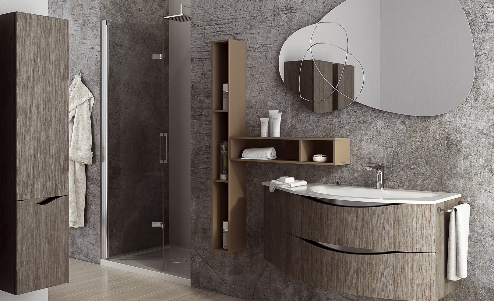 Time Light Serie GranTour Mobili Bagno Linea Completa