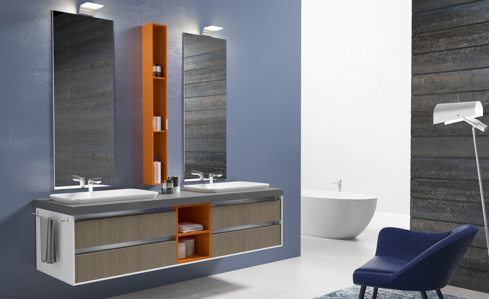 Time Line Serie GranTour Mobili Bagno Linea Completa