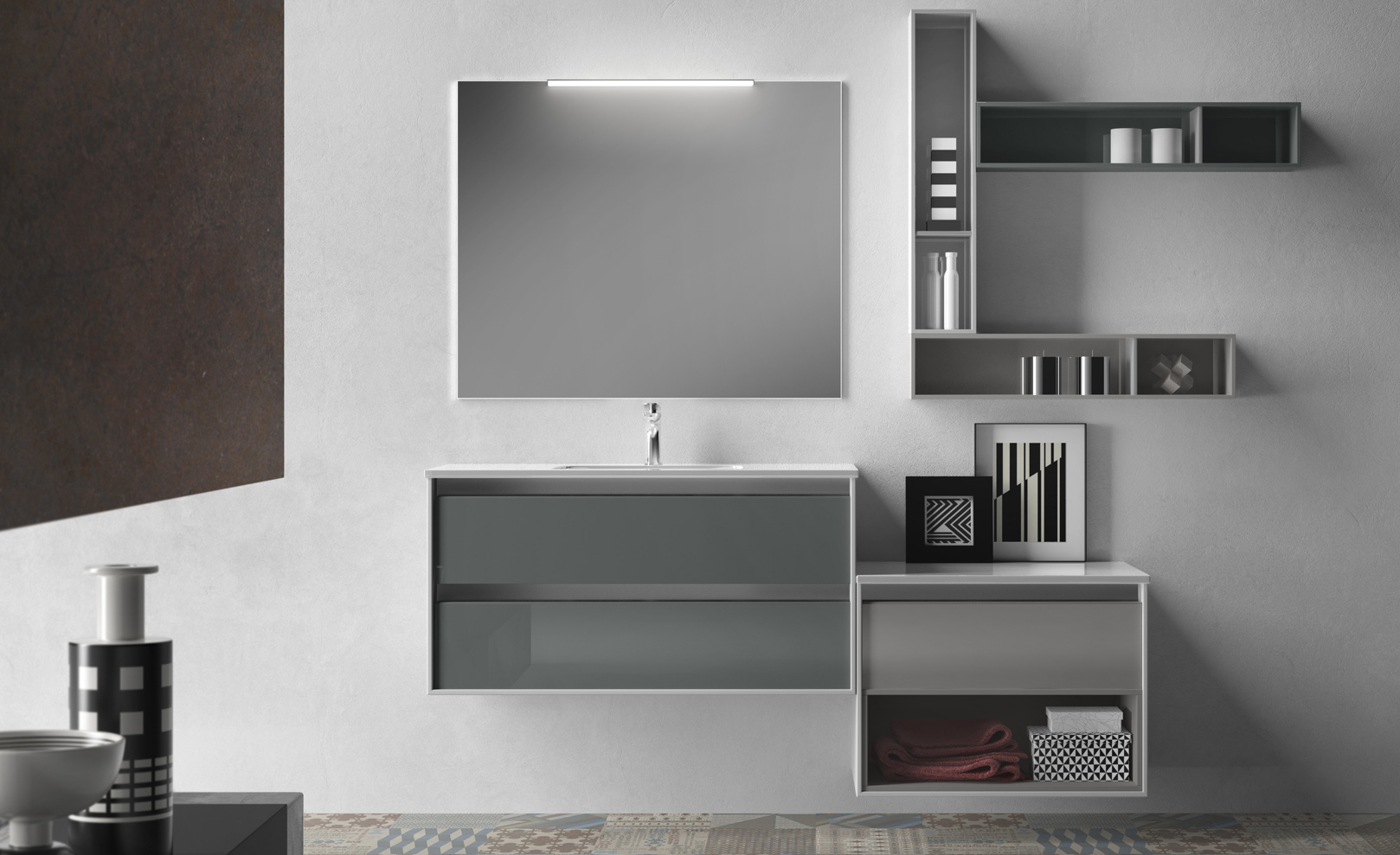 Composizione 02 Serie Time Line Mobili Bagno GranTour