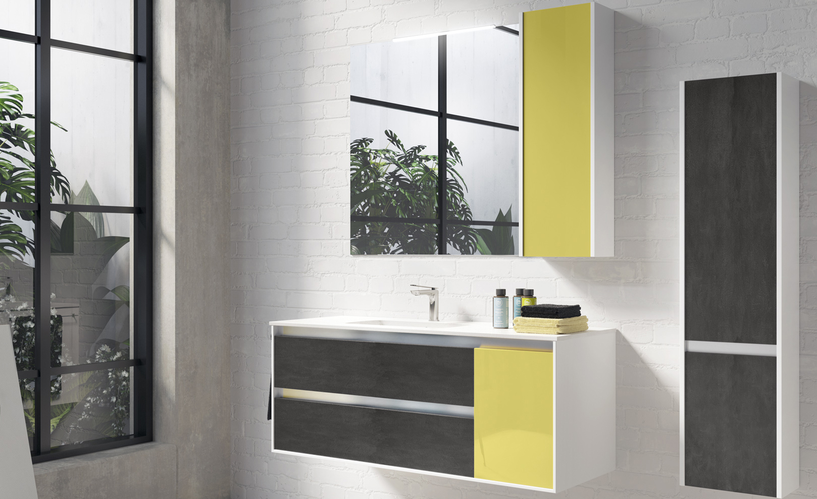 Composizione 04 Serie Time Line Mobili Bagno GranTour