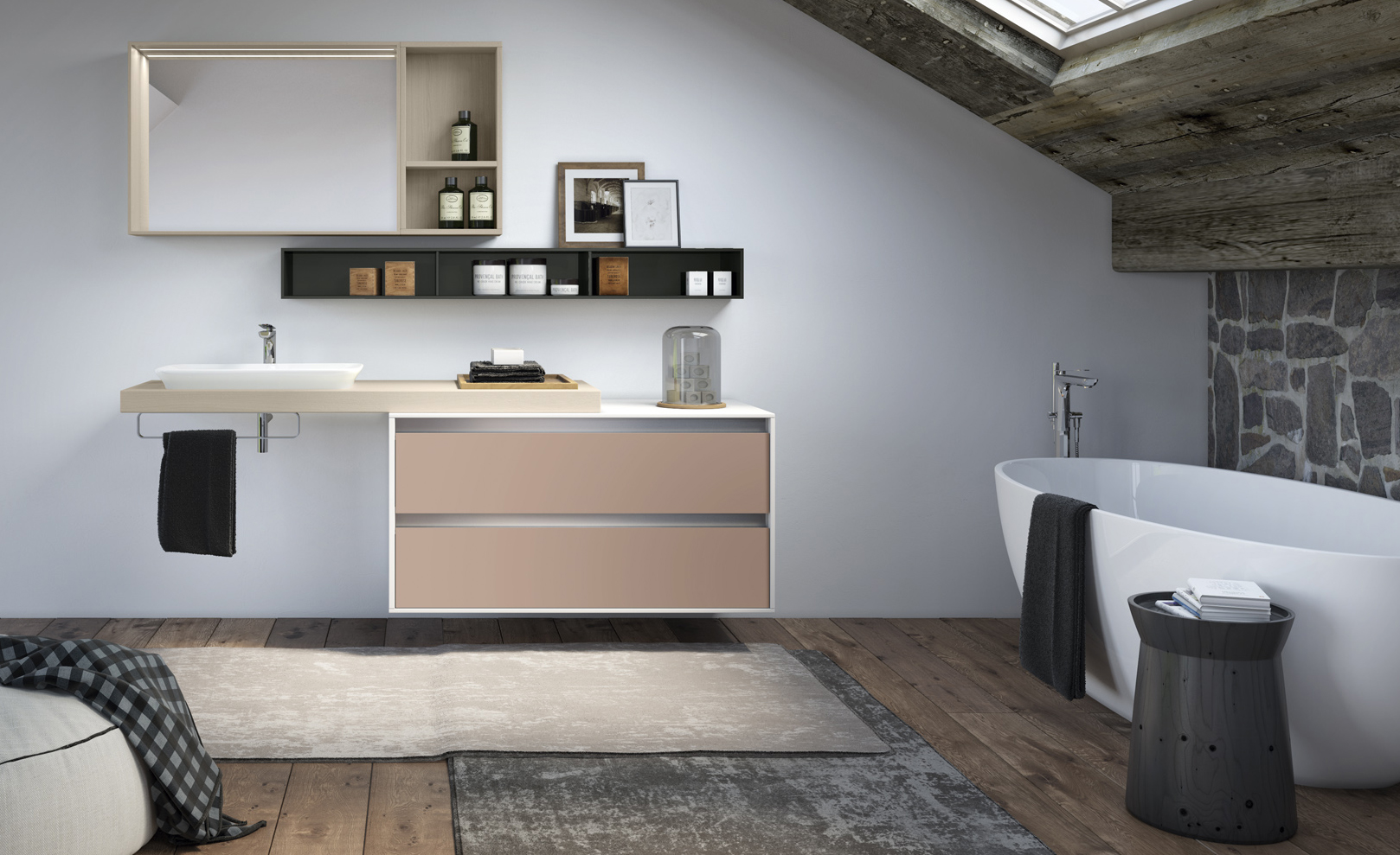 Composizione 09 Serie Time Line Mobili Bagno GranTour