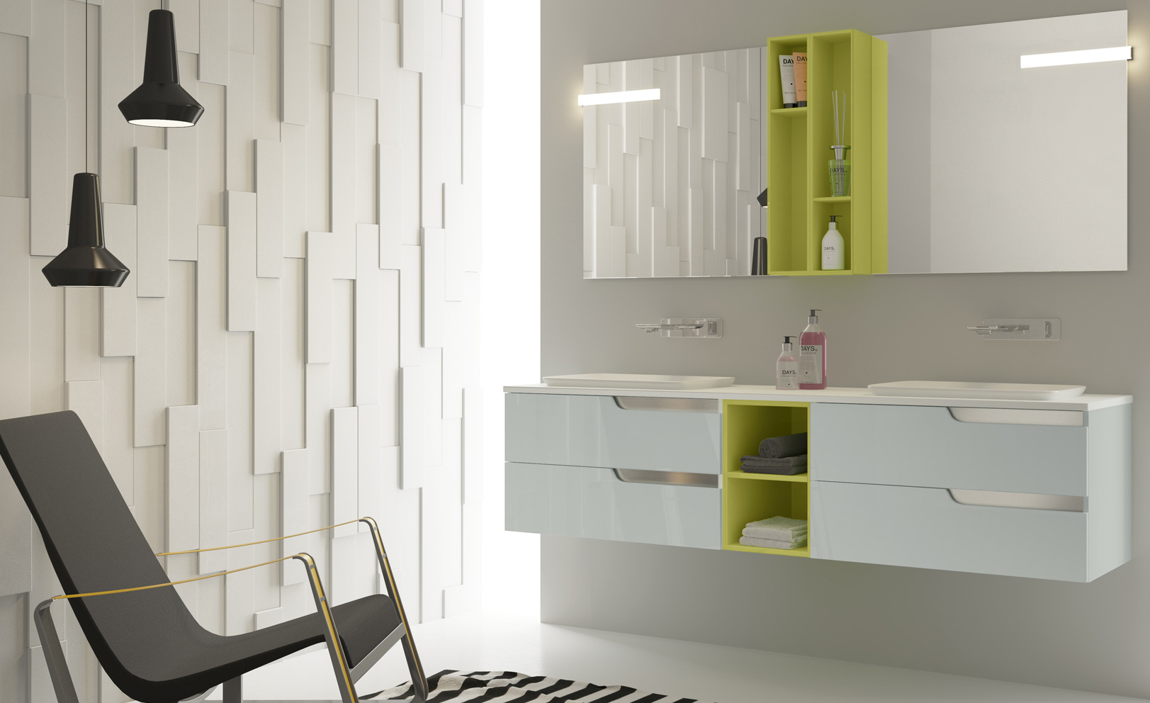 Composizione 10 Serie Time Point Mobili Bagno GranTour