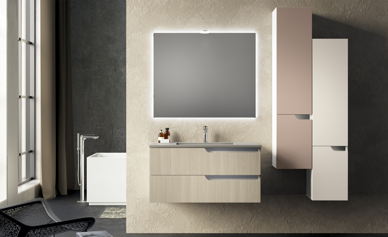 Composizione 02 Serie Time Point Mobili Bagno GranTour