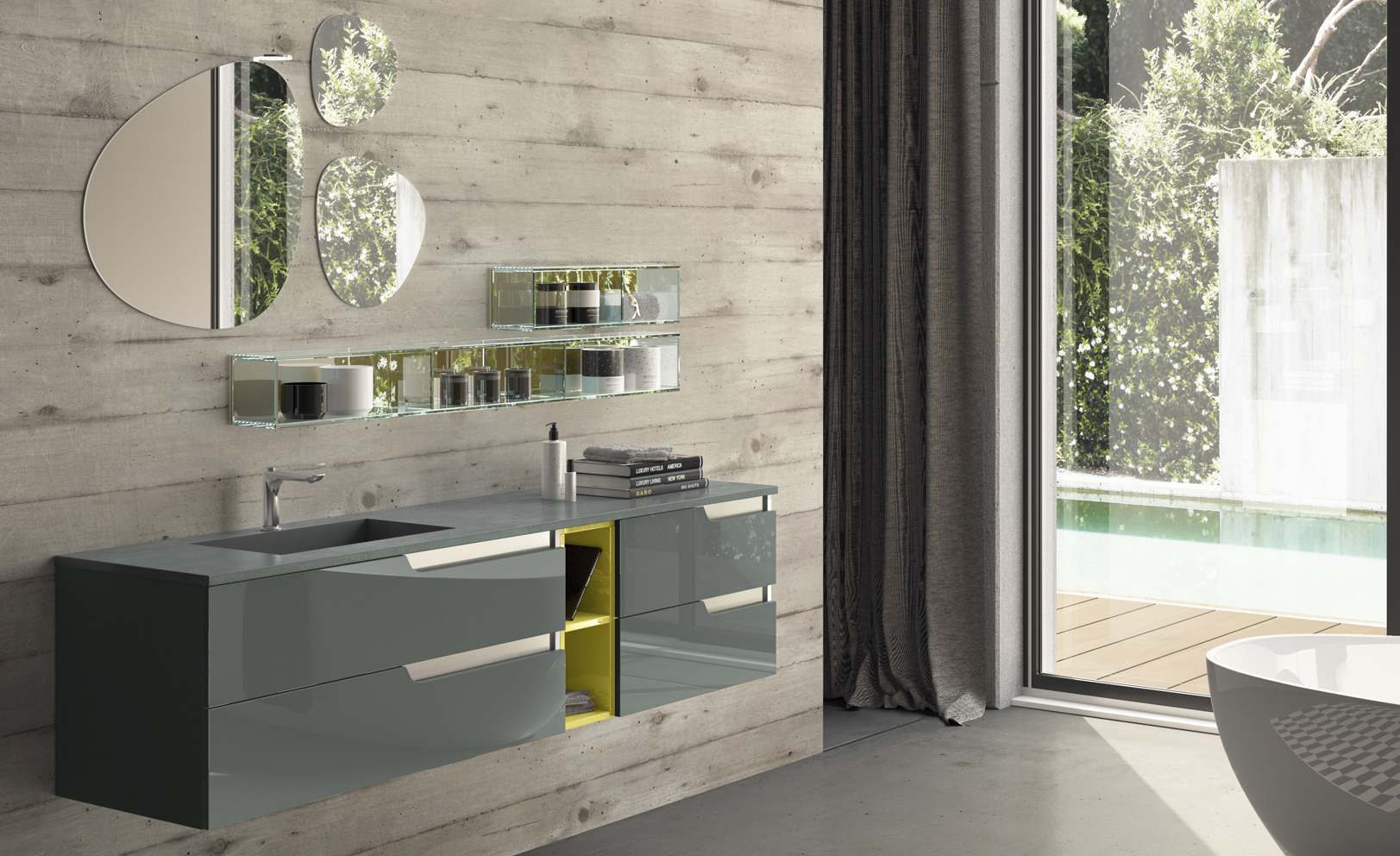 Composizione 09 Serie Time Point Mobili Bagno GranTour