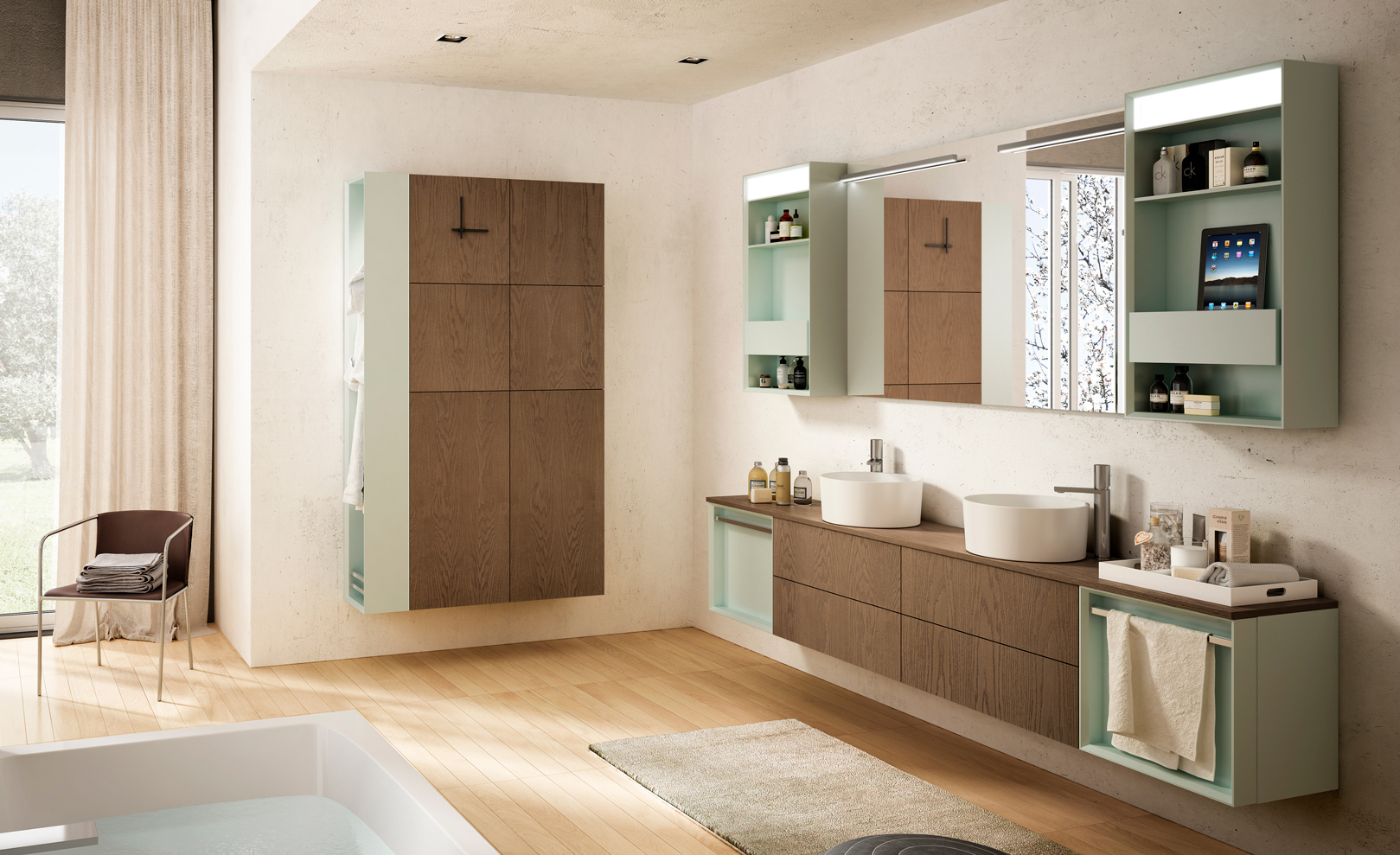 Composizione 05 Serie Vivi Flat Mobili Bagno GranTour