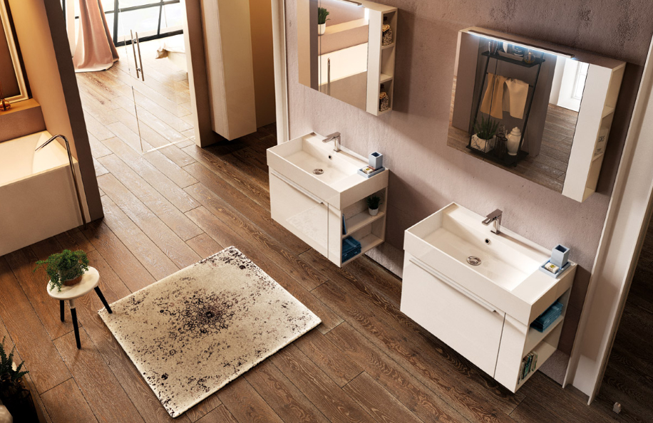 Domus 80 serie Contemporaneo Mobili Bagno Progetto Idea Stella