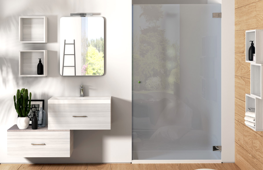 Simply80.01 Bianco Matrix Lavabo Ceramica serie Contemporaneo Mobili Bagno Progetto Idea Stella