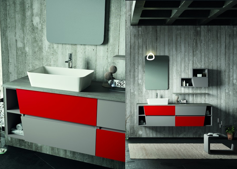 Composizione 04 serie Seven Mobili Bagno Licor