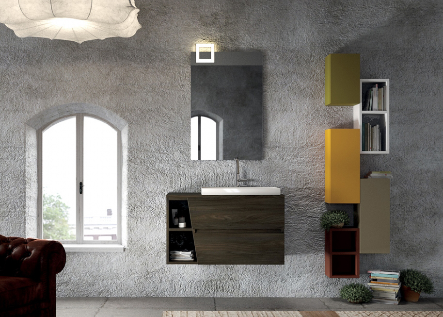 Composizione 07 serie Seven Mobili Bagno Licor