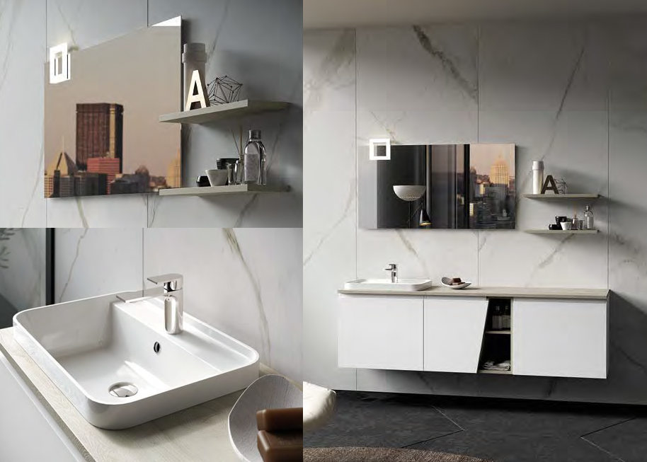 Composizione 14 serie Seven Mobili Bagno Licor