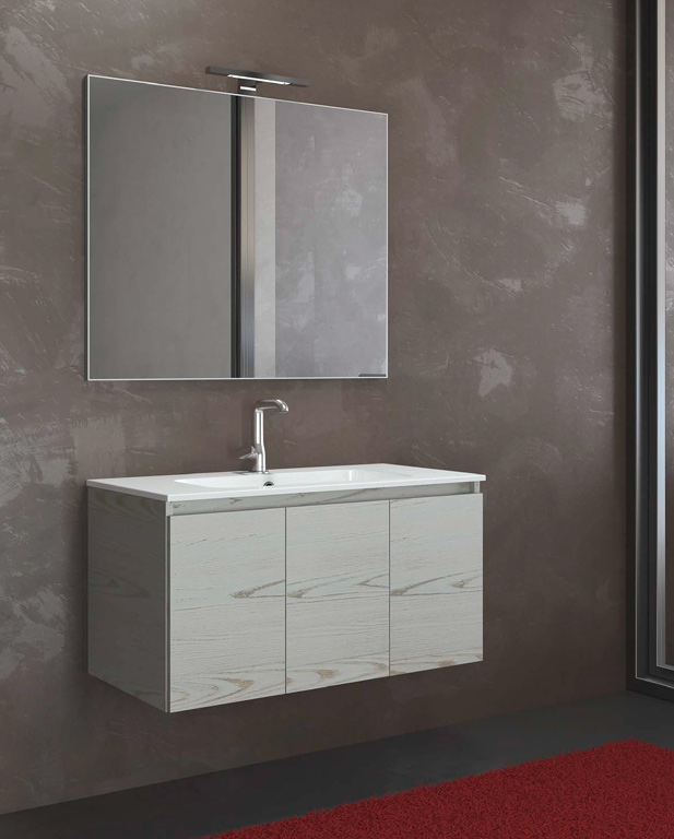 462 serie Monoblocco colore: fiamma oro-grigio consolle mineralmarmo lucido Mobili Bagno Mobilduenne