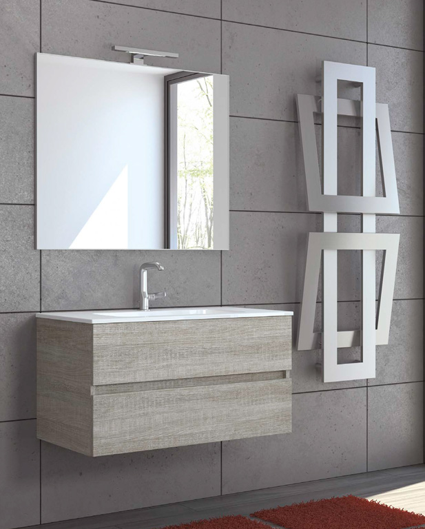 463 serie Monoblocco colore: matrix bianco consolle mineralmarmo lucido Mobili Bagno Mobilduenne