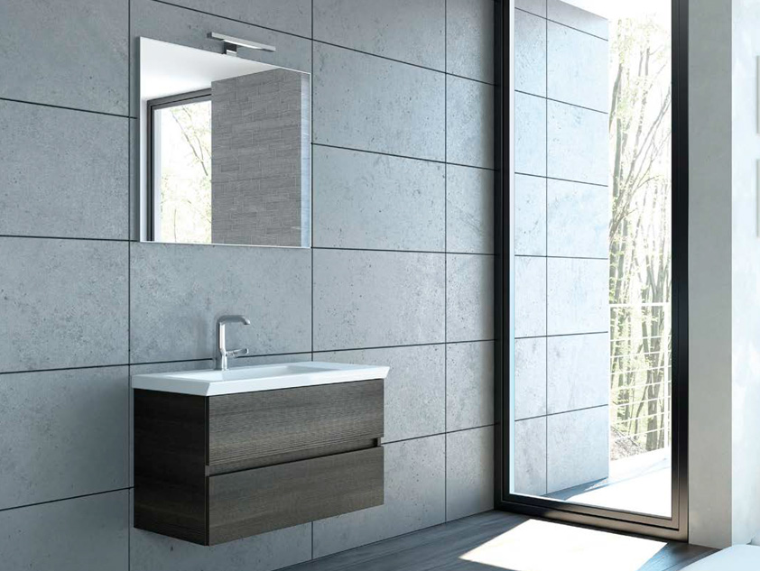 482 serie Monoblocco colore: matrix moro consolle ceramica Mobili Bagno Mobilduenne