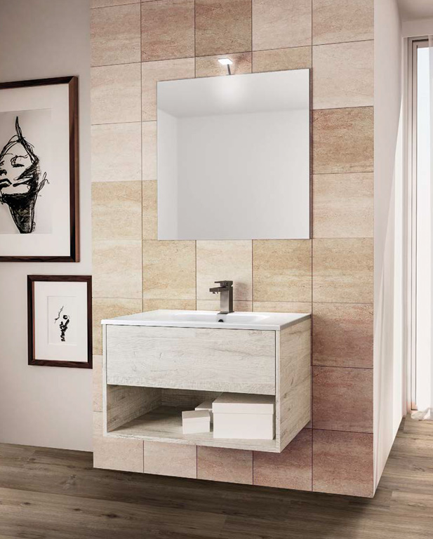 566 serie Monoblocco colore: sherwood bianco consolle mineralmarmo lucido Mobili Bagno Mobilduenne