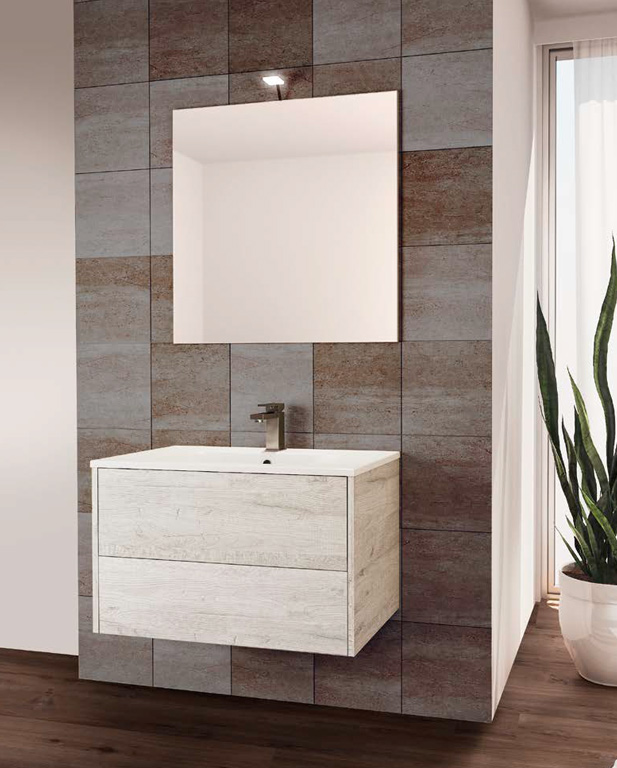 569 serie Monoblocco colore: sherwood bianco consolle mineralmarmo lucido Mobili Bagno Mobilduenne