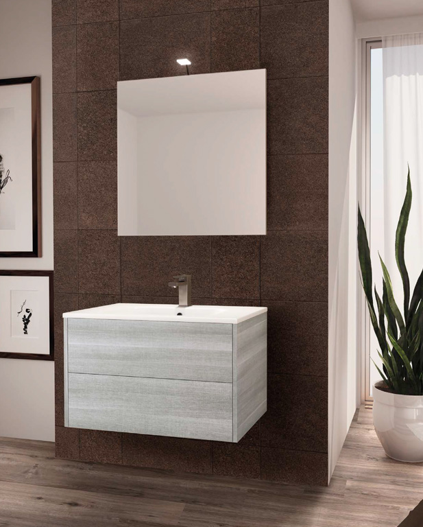 582 serie Monoblocco colore: matrix bianco consolle mineralmarmo lucido Mobili Bagno Mobilduenne