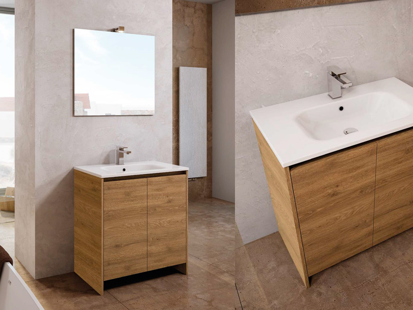 598 serie Monoblocco colore: quecia rosso consolle mineralmarmo lucido Mobili Bagno Mobilduenne