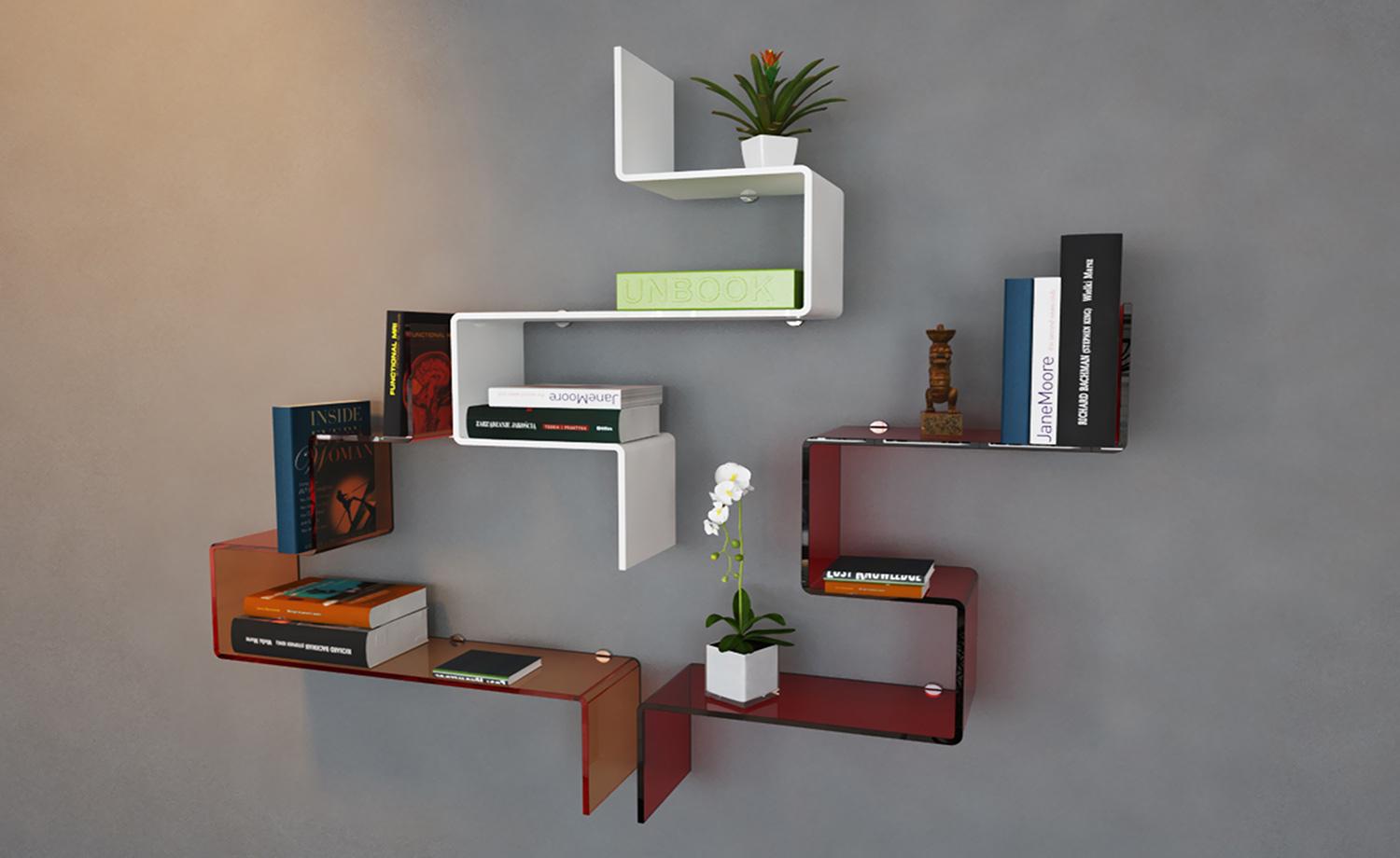 Composizione 3 serie UP & DOWN Librerie Arredamento Petrozzi