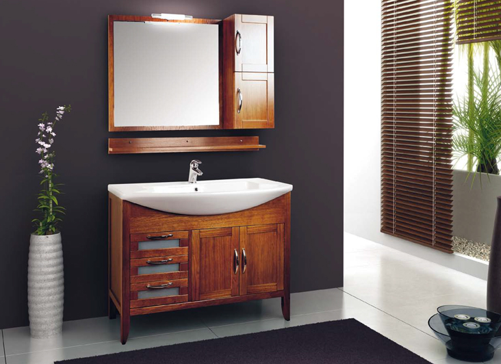 Composizione 1 Papete serie Contemporanea Mobili Bagno RedLine