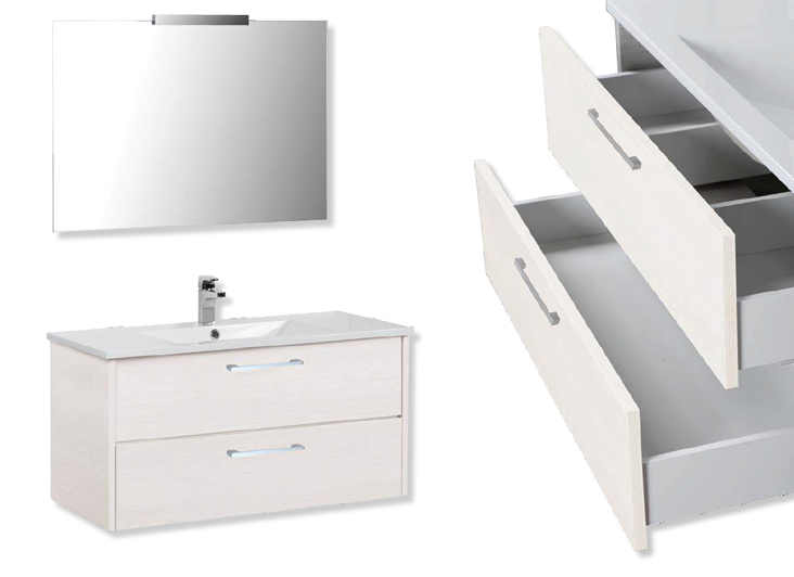 Composizione 2 Aruba serie Day By Day Mobili Bagno RedLine