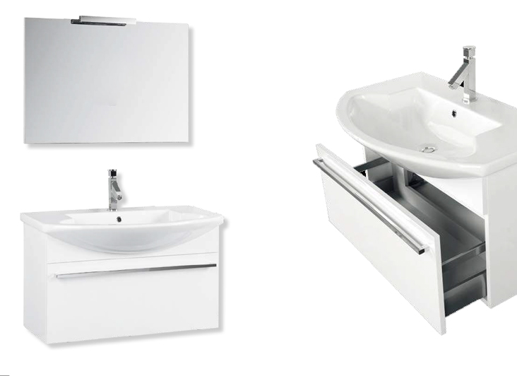 Composizione 3 Giada serie Day By Day Mobili Bagno RedLine