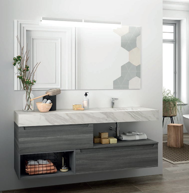 Composizione 7 serie Compakt Mobili Bagno Salgar