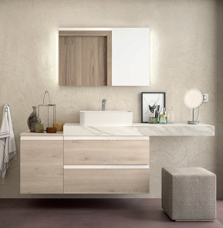 Composizione 8 serie Compakt Mobili Bagno Salgar