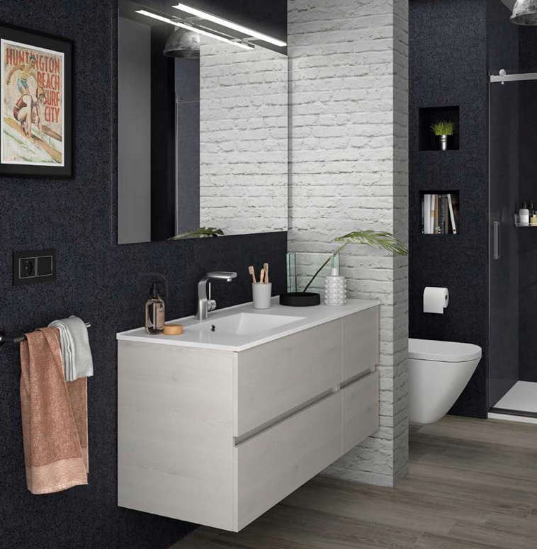 Composizione 10 serie Fussion Line Mobili Bagno Salgar