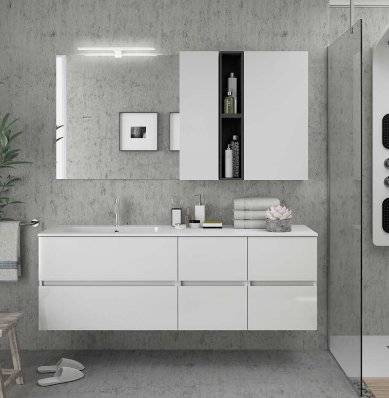 Composizione 15 serie Fussion Line Mobili Bagno Salgar