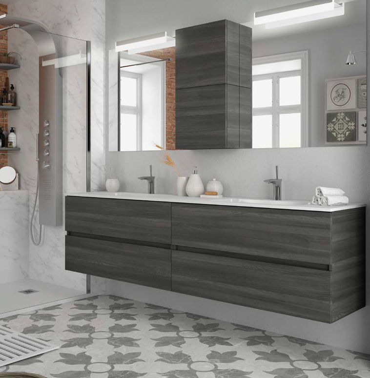 Composizione 16 serie Fussion Line Mobili Bagno Salgar