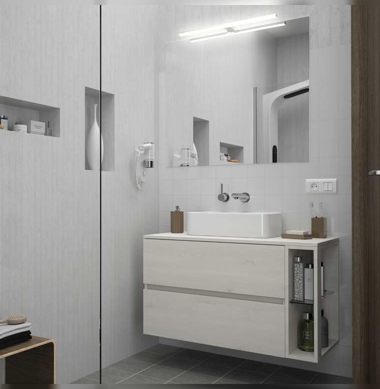 Composizione 17 serie Fussion Line Mobili Bagno Salgar