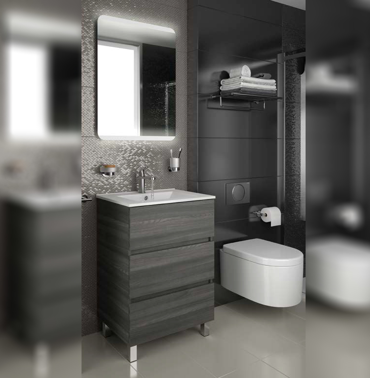 Composizione 19 serie Fussion Line Mobili Bagno Salgar