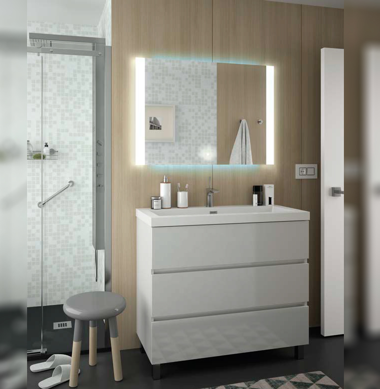 Composizione 23 serie Fussion Line Mobili Bagno Salgar